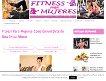 Tablet Screenshot of fitnessparamujeres.com